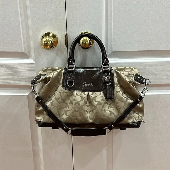 Coach | Bags | Authentic Coach Ashley Signature Satin Satchel 2way